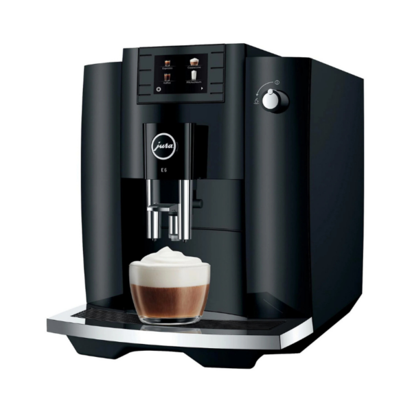 JURA E6 Piano Black macchina da caffè automatica con cappuccino