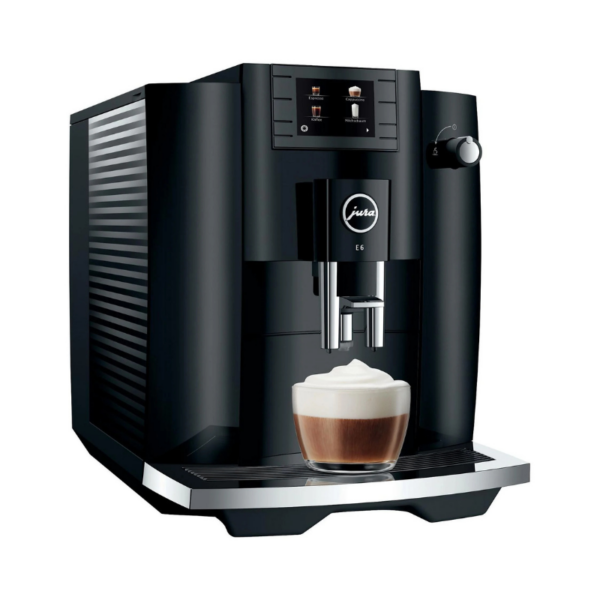JURA E6 Piano Black macchina da caffè automatica con cappuccino