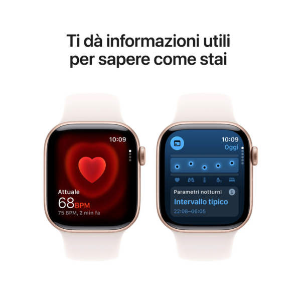 6 Apple Watch Series 11 GPS 42 mm Rose Gold in alluminio